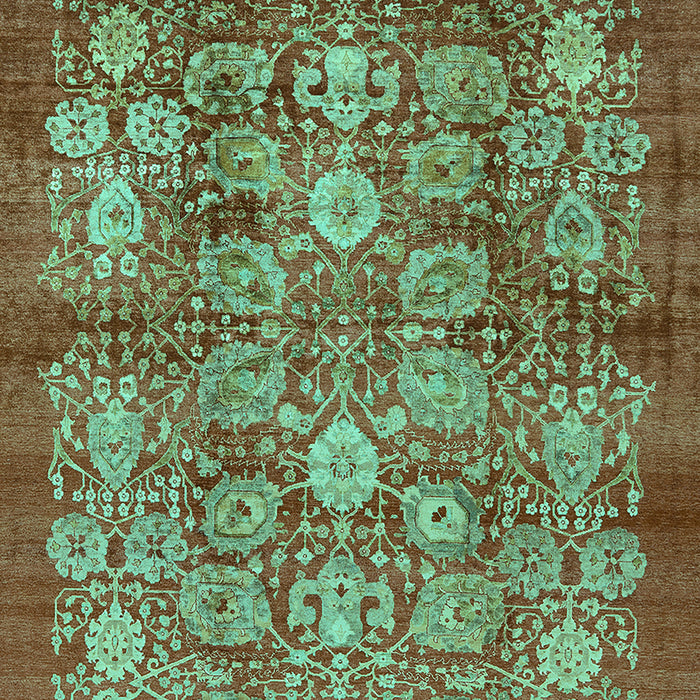 Oriental Turquoise Industrial Rug, urb516turq