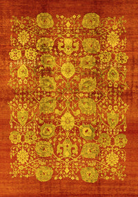 Oriental Yellow Industrial Rug, urb516yw