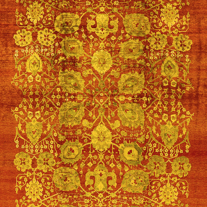 Oriental Yellow Industrial Rug, urb516yw