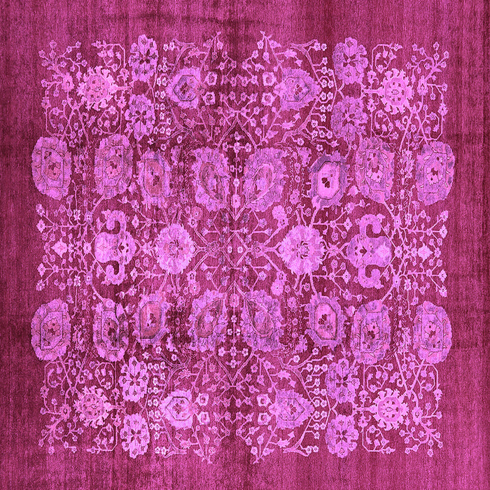 Square Oriental Purple Industrial Rug, urb516pur