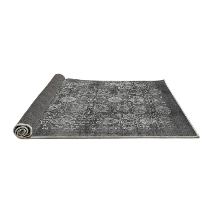 Sideview of Oriental Gray Industrial Rug, urb516gry