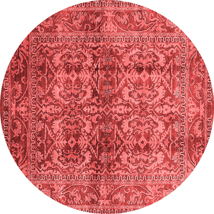 Machine Washable Oriental Red Traditional Rug, wshurb517red