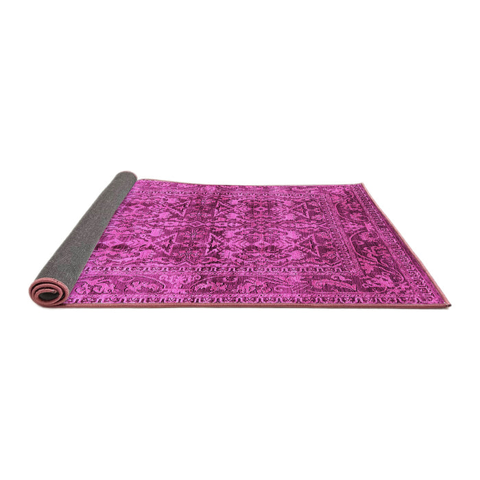 Sideview of Oriental Pink Traditional Rug, urb517pnk