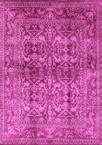 Oriental Pink Traditional Rug, urb517pnk