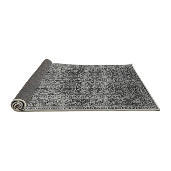 Sideview of Oriental Gray Traditional Rug, urb517gry