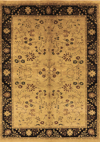 Oriental Brown Traditional Rug, urb518brn