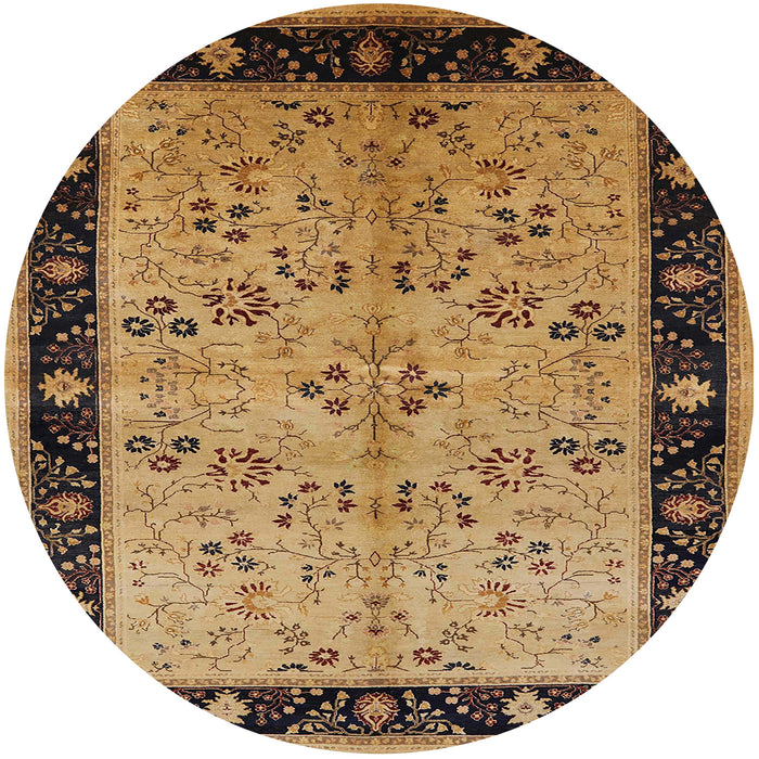 Round Machine Washable Industrial Modern Sangria Brown Rug, wshurb518