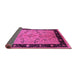 Sideview of Oriental Pink Traditional Rug, urb518pnk