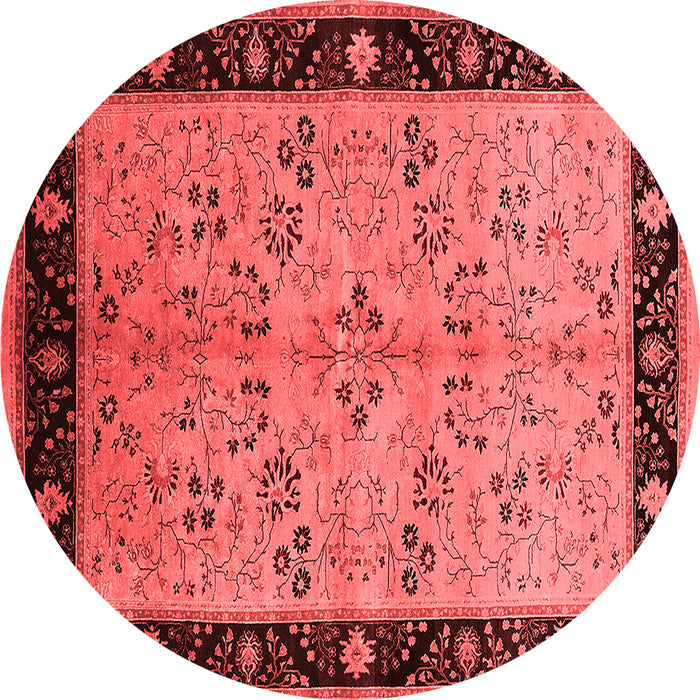 Machine Washable Oriental Red Traditional Rug, wshurb518red