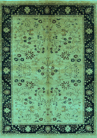 Oriental Turquoise Traditional Rug, urb518turq