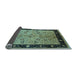 Sideview of Oriental Light Blue Traditional Rug, urb518lblu