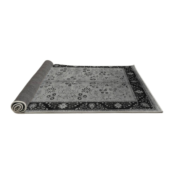 Sideview of Oriental Gray Traditional Rug, urb518gry