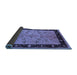 Sideview of Oriental Blue Traditional Rug, urb518blu