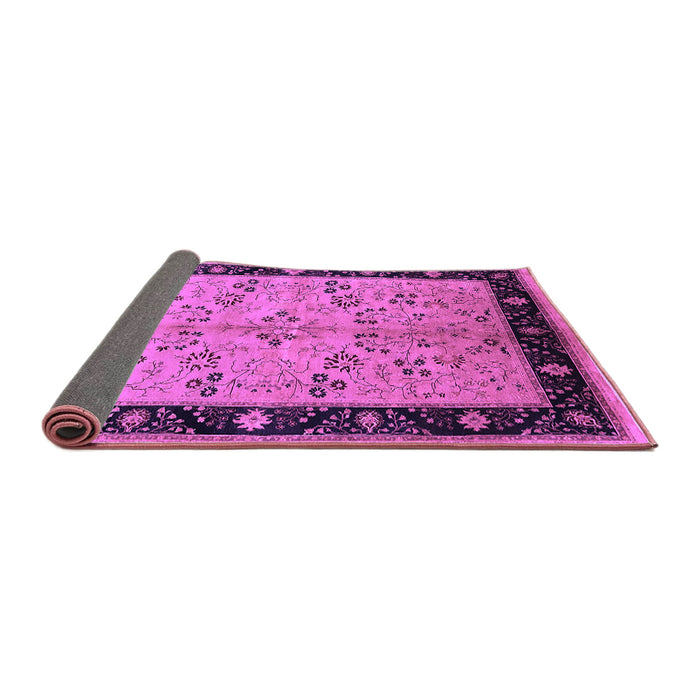 Sideview of Oriental Purple Traditional Rug, urb518pur