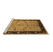 Sideview of Machine Washable Oriental Brown Traditional Rug, wshurb518brn