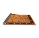Sideview of Oriental Orange Traditional Rug, urb518org