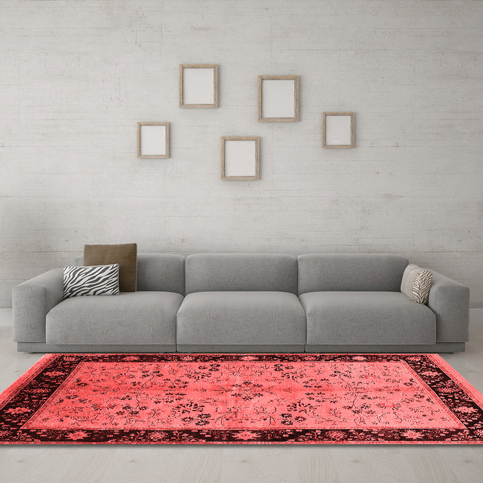 Traditional Red Washable Rugs