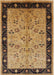Mid-Century Modern Sangria Brown Oriental Rug, urb518