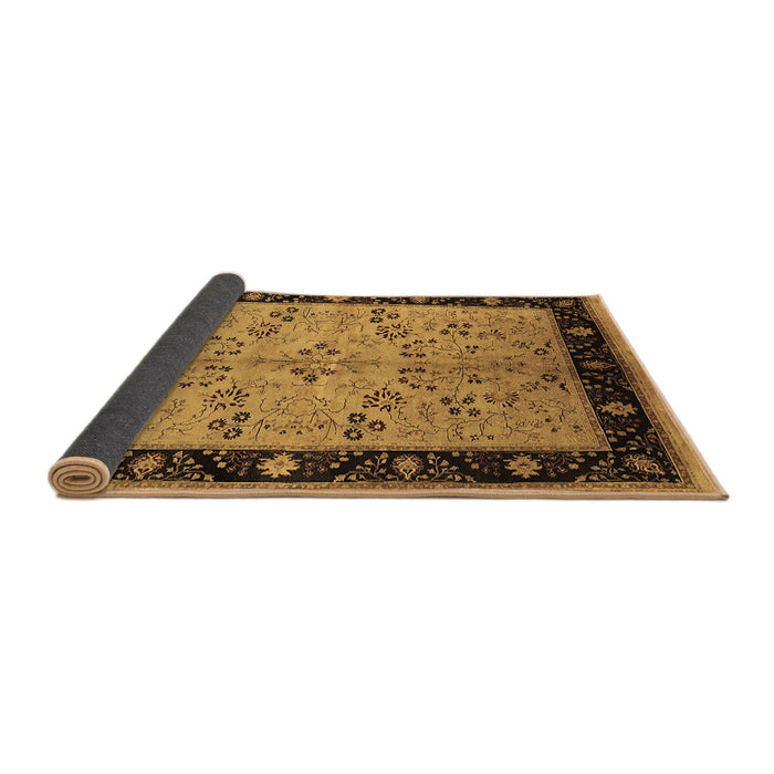 Sideview of Oriental Brown Traditional Rug, urb518brn