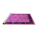 Sideview of Machine Washable Oriental Purple Traditional Area Rugs, wshurb518pur