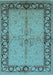Oriental Light Blue Traditional Rug, urb519lblu