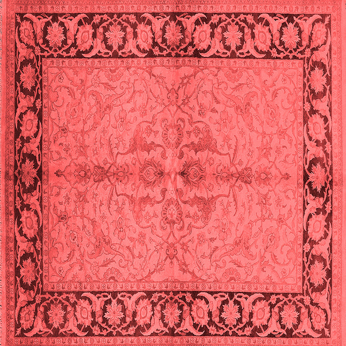Machine Washable Oriental Red Traditional Rug, wshurb519red