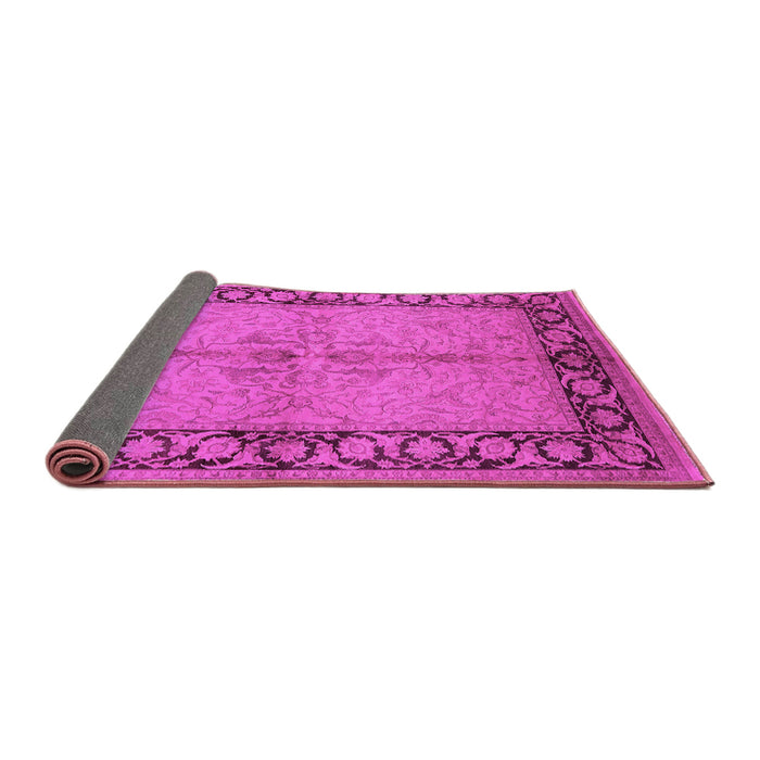 Sideview of Oriental Pink Traditional Rug, urb519pnk
