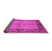 Sideview of Oriental Pink Traditional Rug, urb519pnk