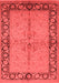 Oriental Red Traditional Area Rugs
