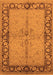 Machine Washable Oriental Orange Traditional Area Rugs, wshurb519org