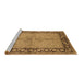 Sideview of Machine Washable Oriental Brown Traditional Rug, wshurb519brn