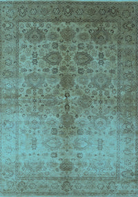 Oriental Light Blue Traditional Rug, urb520lblu