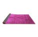Sideview of Oriental Pink Traditional Rug, urb520pnk