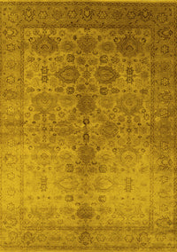 Oriental Yellow Traditional Rug, urb520yw