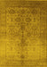 Oriental Yellow Traditional Rug, urb520yw