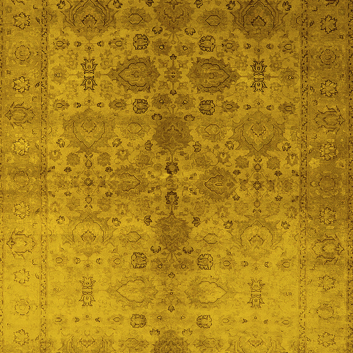 Oriental Yellow Traditional Rug, urb520yw