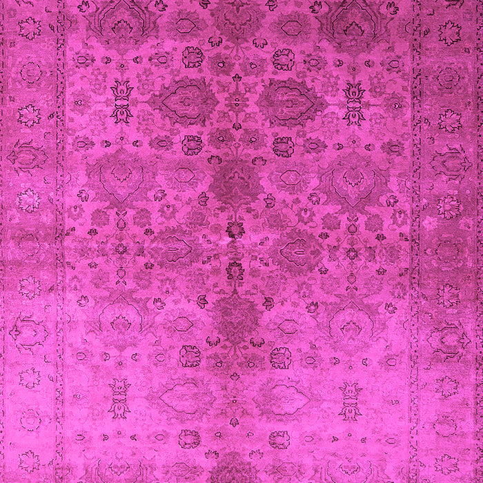 Machine Washable Oriental Pink Traditional Rug, wshurb520pnk