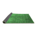Sideview of Oriental Emerald Green Traditional Rug, urb520emgrn