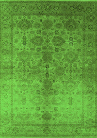 Oriental Green Traditional Rug, urb520grn