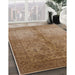 Machine Washable Industrial Modern Light Brown Rug in a Family Room, wshurb520