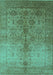 Oriental Turquoise Traditional Rug, urb520turq