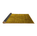 Sideview of Oriental Yellow Traditional Rug, urb520yw