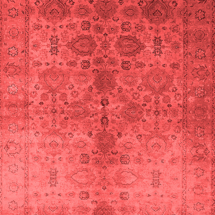 Machine Washable Oriental Red Traditional Rug, wshurb520red