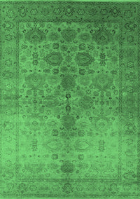Oriental Emerald Green Traditional Rug, urb520emgrn