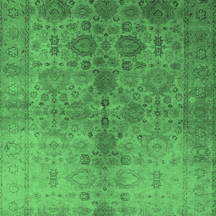 Oriental Emerald Green Traditional Rug, urb520emgrn