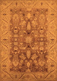 Oriental Orange Traditional Rug, urb521org