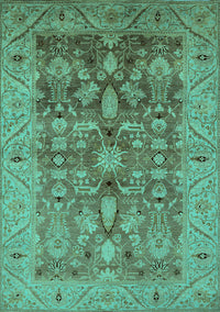 Oriental Turquoise Traditional Rug, urb521turq