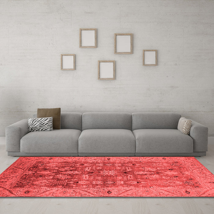 Traditional Red Washable Rugs