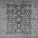 Square Oriental Gray Traditional Rug, urb521gry