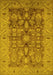 Oriental Yellow Traditional Rug, urb521yw